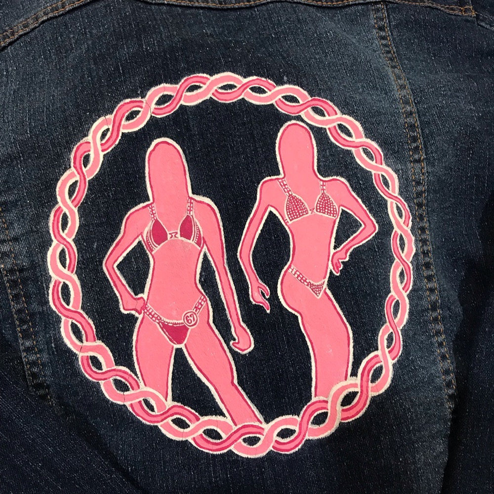 Hand-Painted Bikini Competition Jacket - image 2